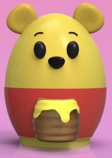 Winnie pooh Pasqua uovo 3d print model - Mito3D