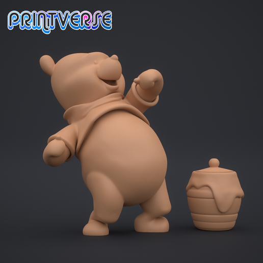 winnie pooh figurilla 3D print model - Mito3D