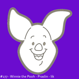 Winnie pooh leitão biscoito cortador stl Arquivo desenho animado personagem 3d print model - Mito3D