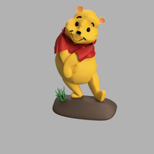 winnie oyun heykelcik teddy bear hayvan toon sanat oyuncak 3d print model - Mito3D