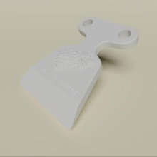 winter coming ice scraper various automotive house stark game thrones 3d print model - Mito3D