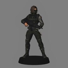 inverno soldado mascarar 3d impressão Soldado bucky Barnes maravilha cinemático universo capitão América 3d print model - Mito3D