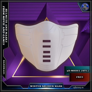 hiver soldat masque merveille ultime Alliance 3 capitaine Amérique fer homme cosplay casque 3d print model - Mito3D