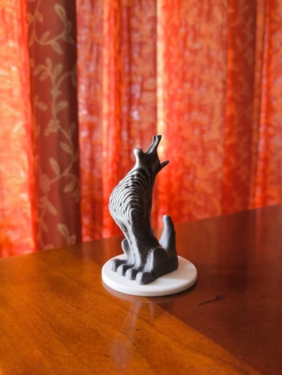winter wolf bildhauerei braga3dprint tier tiere 3d print model - Mito3D