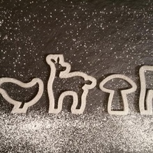 winter woodland cookie cutters home 3d animal christmas decoration decorations cookiecutter cookies 3d print model - Mito3D