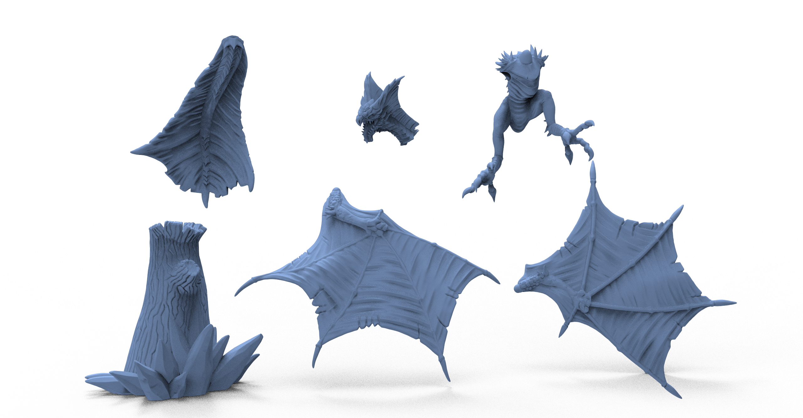 winter wyvern miniature dnd pathfinder tabletop art toy dungeon dragons dragon rpg miniatures monters ttrpg highdetails 3D print model - Mito3D