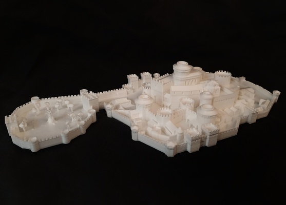 kışyarı oyun of tahtlar kral ortaçağa ait kule kurt sert kar game thrones kale kuzeyinde ev kulesi mini dünya miniworld3d düzenli kış geliyor buz 3d print model - Mito3D
