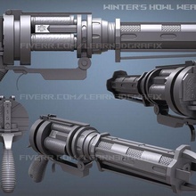 winters hollow duty gun call of black ops ray 3d model 3d print model - Mito3D