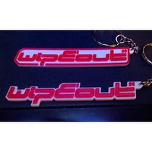 wipeout game keychain fob retro playstation keyring bag charm fashion wipout ps3 key keyfob chain ring 3d print model - Mito3D