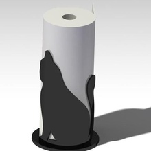 wischt jede Katze Dekor home Haus Reinigung Papier 3d print model - Mito3D