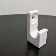 filo guardaroba cremagliera clip staffa domestico 3d print model - Mito3D