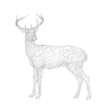 wire deer 3d print model - Mito3D