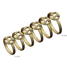 cable Hazme Moda anillo tamaños 4to9 3d impresión modelo joyería joya banda imprimible oro plata apilador apilable libra esterlina 3d print model - Mito3D
