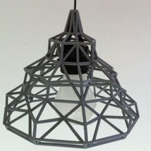 Draht-Lampe 01 home low-poly Licht lampe Beleuchtung maison Dekor interior design 3d print model - Mito3D