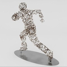 Tel heykel dekor dekoratif minyatür heykelcik kızlık adam kadın karakter kişi insanlar Bale dans egzersiz art deco kız Bayan çalıştırın otur spor oyun 3d print model - Mito3D