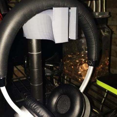 wire shelf headphone hook gadget audio 3D print model - Mito3D