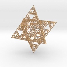 wire sierpinski merkaba jewelry space time antenna bashar star tetrahedron 3d print model - Mito3D