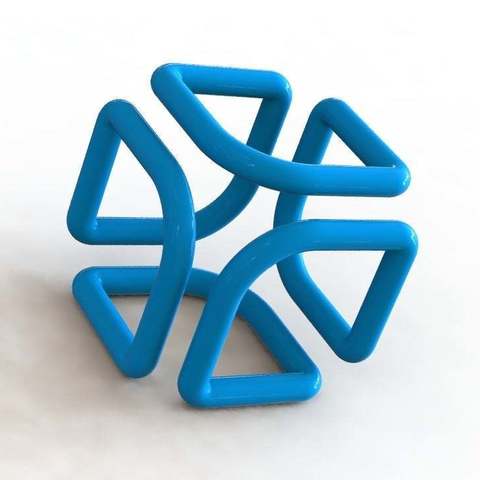wireframe cube art 3D print model - Mito3D