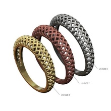 wireframe dome ring 3d print model wedding engagement fashion jewelry printable gold silver jewellery sterling luxury pattern signet accessories braided rope wire twisted rings 3d print model - Mito3D