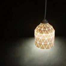 wireframe lampshade blender design geometric lamp lowpoly household 3d print model - Mito3D