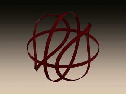 wireframe forma pallacanestro arte cestino palla rosso colore plastica gli sport complesso design giro sfera curva bellezza matematica matematico moderno industria industriale 3d print model - Mito3D