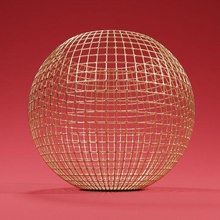 wireframe sphere pencil holder office 3d print model - Mito3D