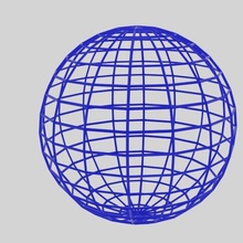 fil de fer la sphère divers filaire les mathématiques art le clip flèche abstraite forme l'emblème symbole logo géométriques géométrie 3d print model - Mito3D