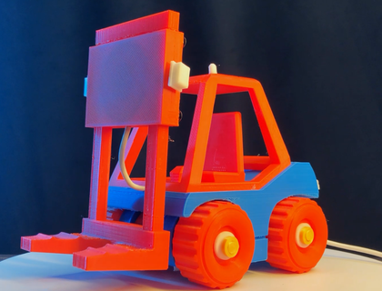 wireless charger forklift trucks style iphone 3d print model - Mito3D