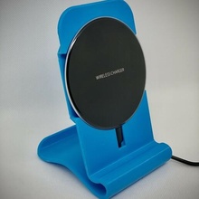 wireless charger stand charging iphone android 3d print model - Mito3D