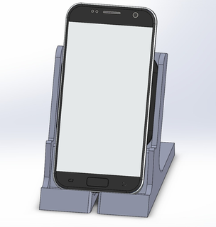 inalámbrico cargando teléfono estante soporte artilugio Samsung galaxia s7 sassmsung móvil inteligente tableta 3d print model - Mito3D