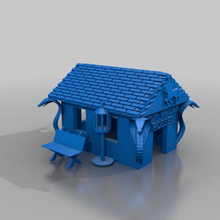 wirtshaus mit klans laterndal klane banco de la arquitectura los edificios estructuras 3d print model - Mito3D