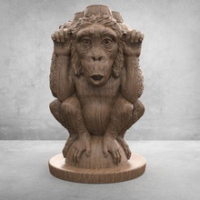 sensato macacos 3d modelo 3d print model - Mito3D