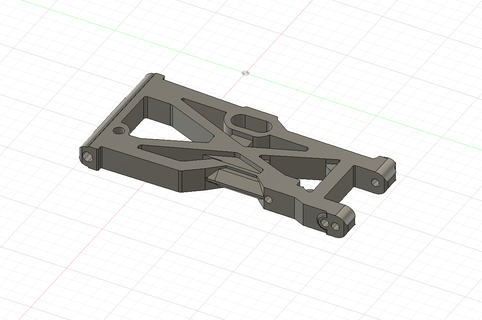 wishbone front df models beach fighter control arm 3d print model - Mito3D