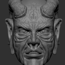 wishmaster horror custom head movie firure 3d print model - Mito3D