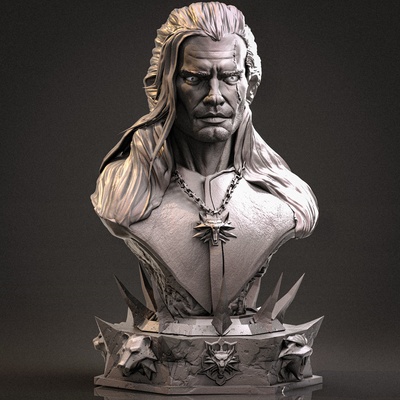 witch doctor herald of rivia model seal netflix 3d print model - Mito3D