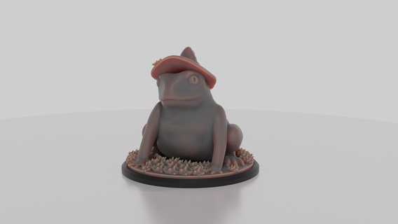 sorcière grenouille miniature animal 3d impression 3d print model - Mito3D