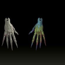 witch hands various 3d print model - Mito3D