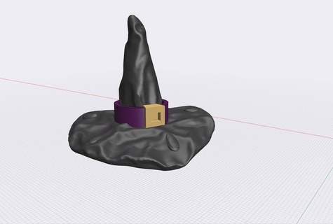 strega cappello Halloween spaventoso procedura guidata Magia pagano male 3d print model - Mito3D