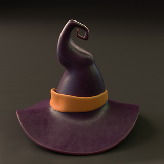 cadı şapka Sanat cadılar bayramı 3d print model - Mito3D