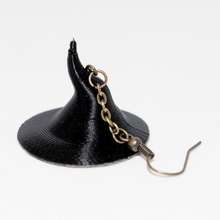 cadı şapka küpeler takı 3d print model - Mito3D