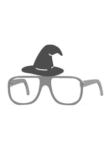 cadı şapka figürlü Parti Gözlük cadı şapka Parti Gözlük cadılar bayramı Parti Gözlük 3d print model - Mito3D