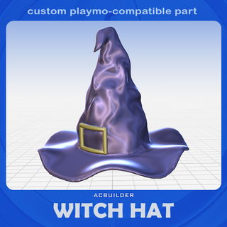 bruja sombrero playmobil compatible juego brujo playmo 3d print model - Mito3D