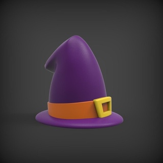 bruxa chapéu bruxa chapéu chapéu bruxa chapéu bruxa Bruxas decoração arte brinquedo bruxa desenho animado decoração 3d print model - Mito3D