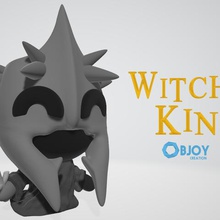 sorcière roi la figure objoie création jeu mignon figurine kawaii seigneur des anneaux lotr 3d print model - Mito3D