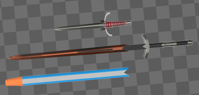 cadı krallar kılıç hançer 3d print model - Mito3D