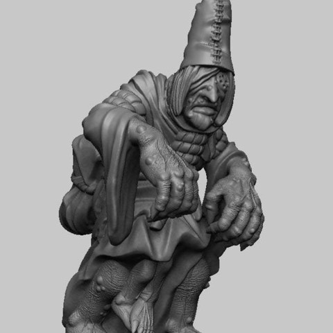 witcher 3 crone game games dungeons dragons dnd miniature mini 3D print model - Mito3D