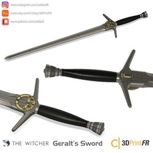 sorceleur Geralt épée Jeu lame cosplay soutenir arme 3d print model - Mito3D