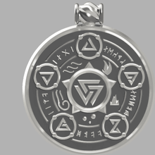 witcher medalion game pendant decoration kylon pendent 3d print model - Mito3D