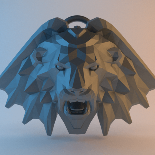 witcher medalhão - manticore escola jogo adereços sapkowski pingente 3D print model - Mito3D