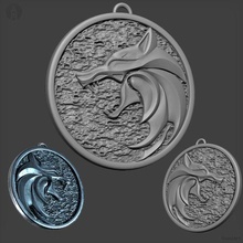 bruxo netflix medalhão 3d print model - Mito3D